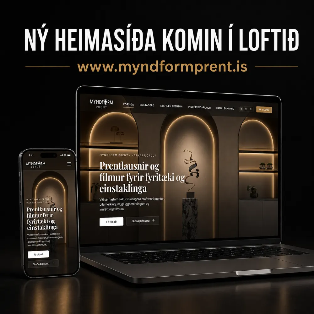 Myndform Prent - skreytingaþjónusta í Hafnarfirði